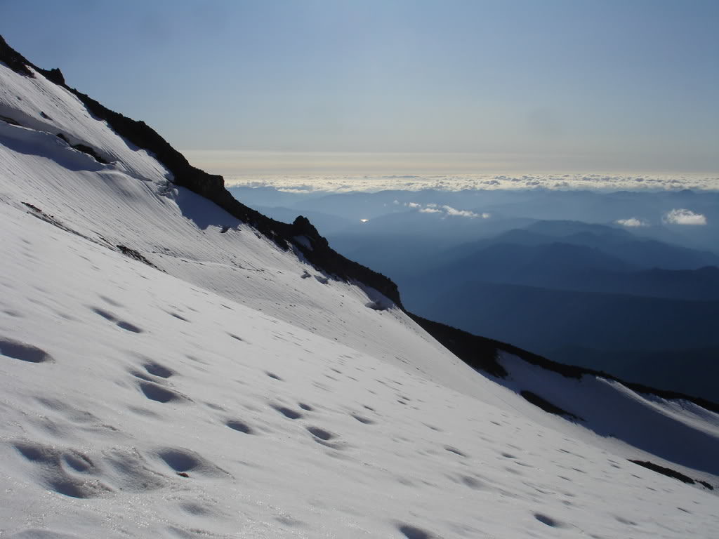 Climbing the Jefferson Park Glacier on Mount Jefferson