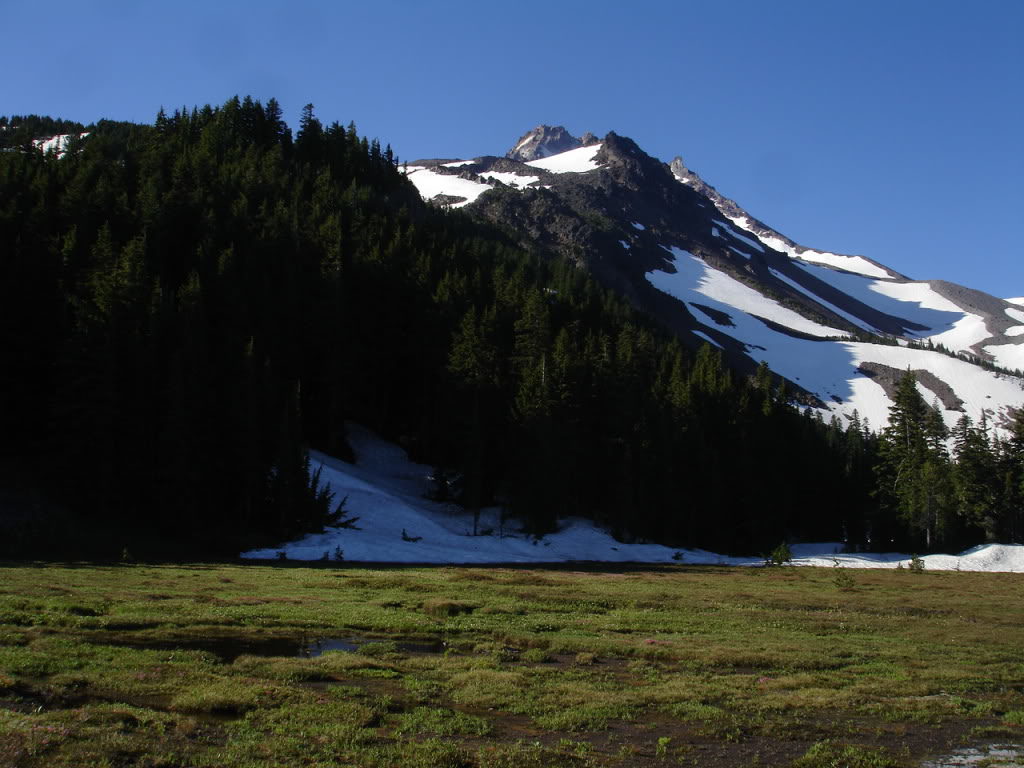 Making my way on the PCT towards the Whitewater Glacier