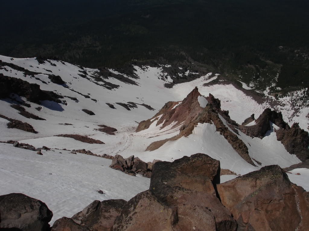 Looking at the Northeast face of Mount McLoughlin
