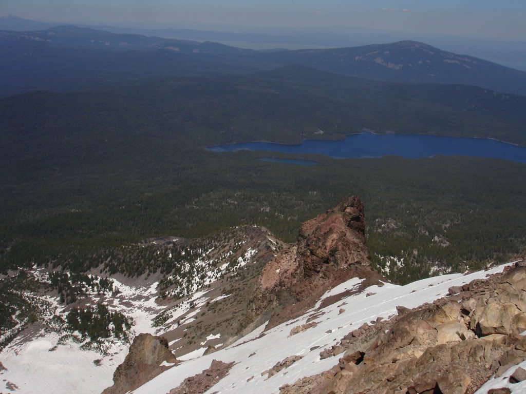 Looking East towards four mile lake from the summit