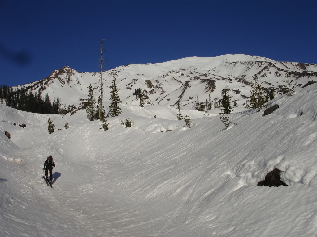 Making our way up the Worm Flows Route of Mount Saint Helens