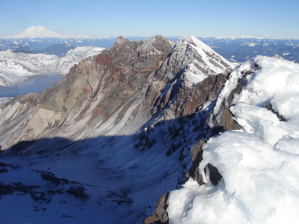 Looking at the Crater Rim of Mount Saint Helens