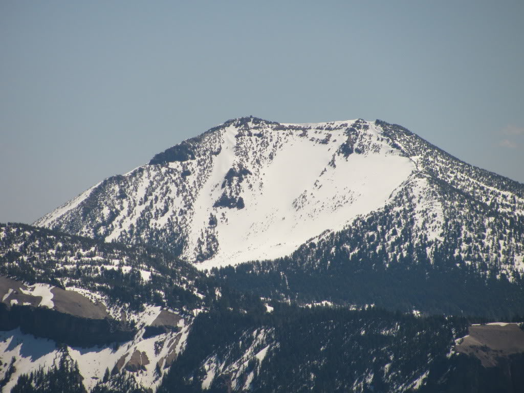 A closer look at the west bowl of Mount Scott from the Watchman