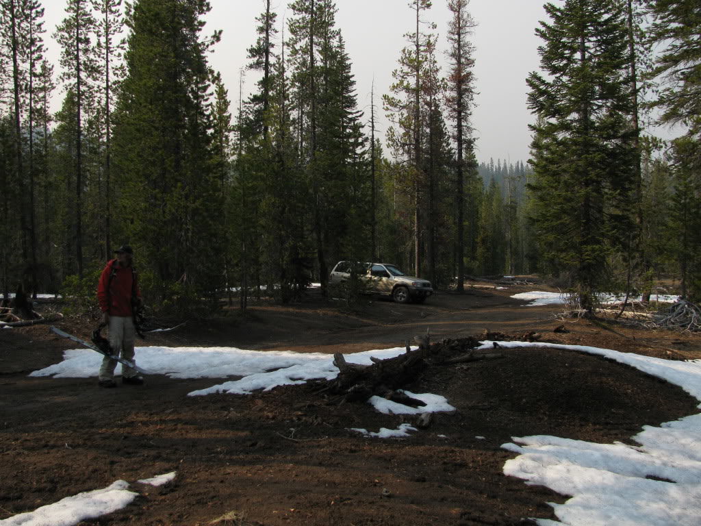 Back at the car and continuing our road trip on the Oregon Volcanoes