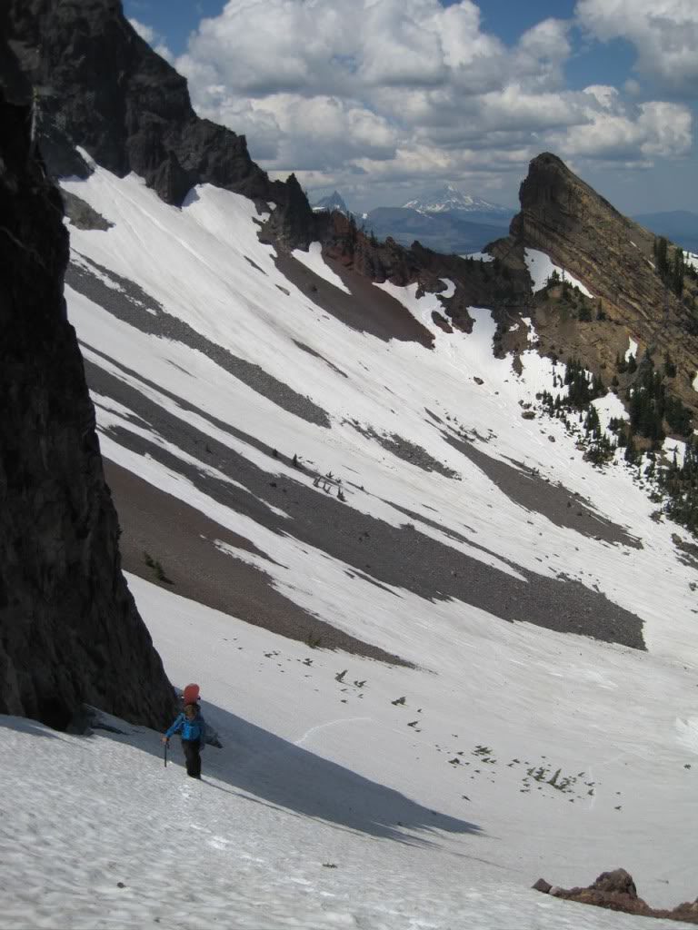 Going between snow patches