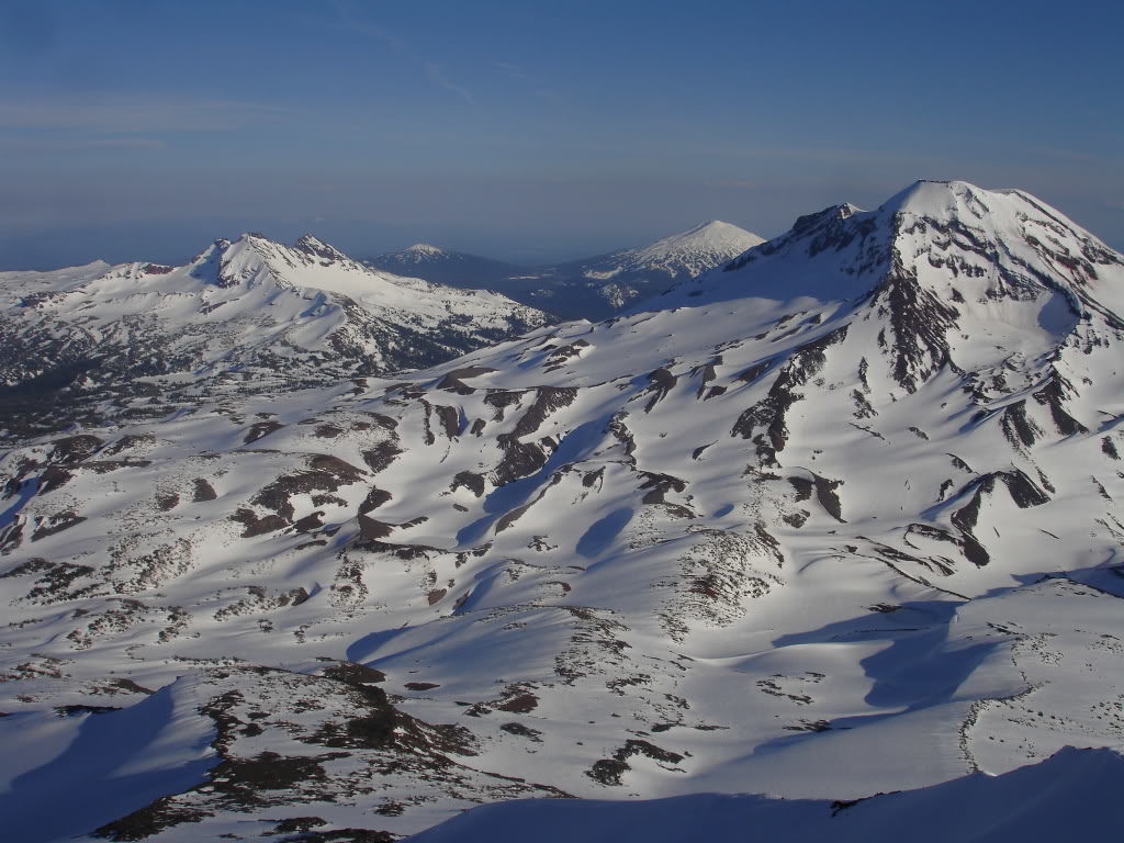 Looking south from the summit of the Middle Sister in Three Sisters Wilderness