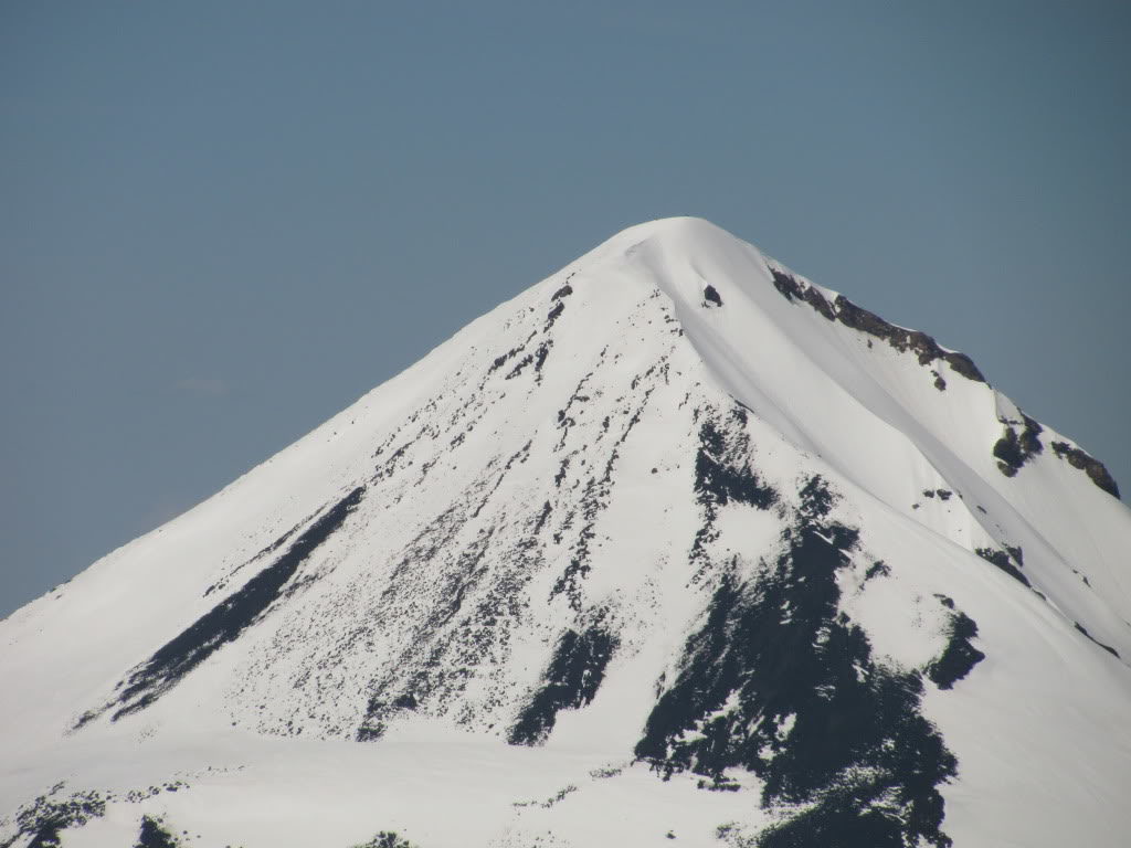 Looking at our route on the south side of the Middle Sister