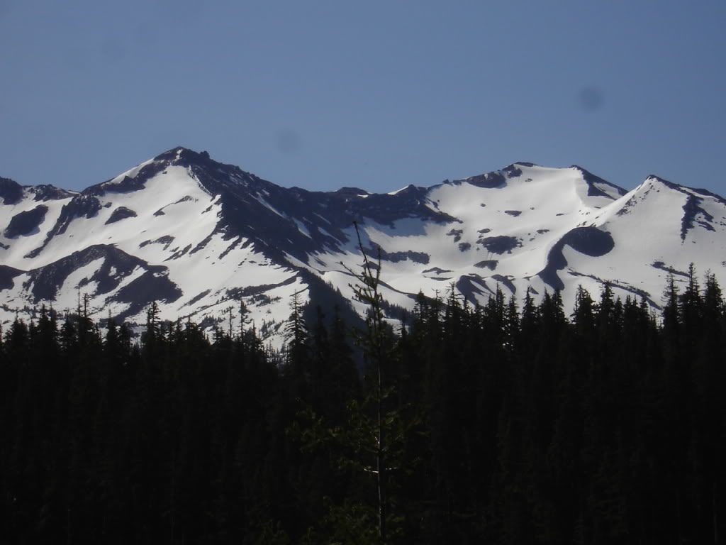 Looking at the North Bowls of Diamond Peak