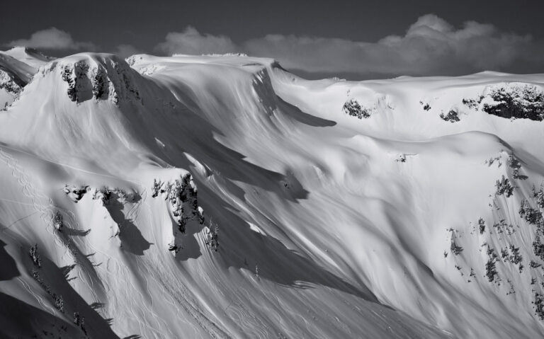 John Scurlock photo of the Mount Baker Backcountry while flying by