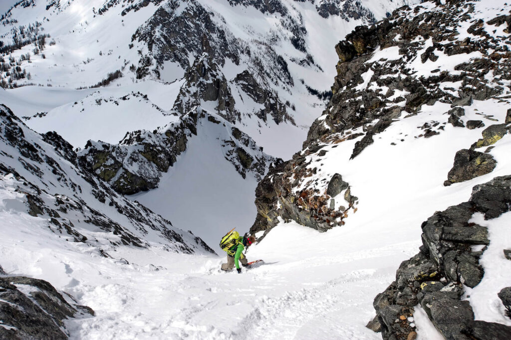 Dropping into a line blind only to find out that it ends in a cliff. Not so sharp on my backcountry knowledge that day