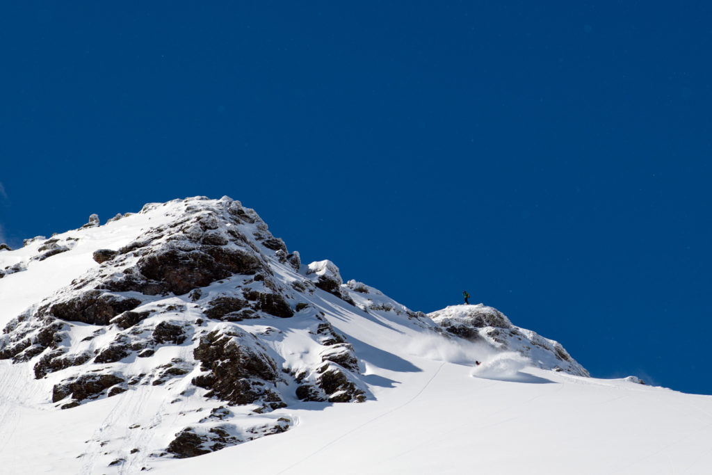 Finding great snow while backcountry skiing in Austria