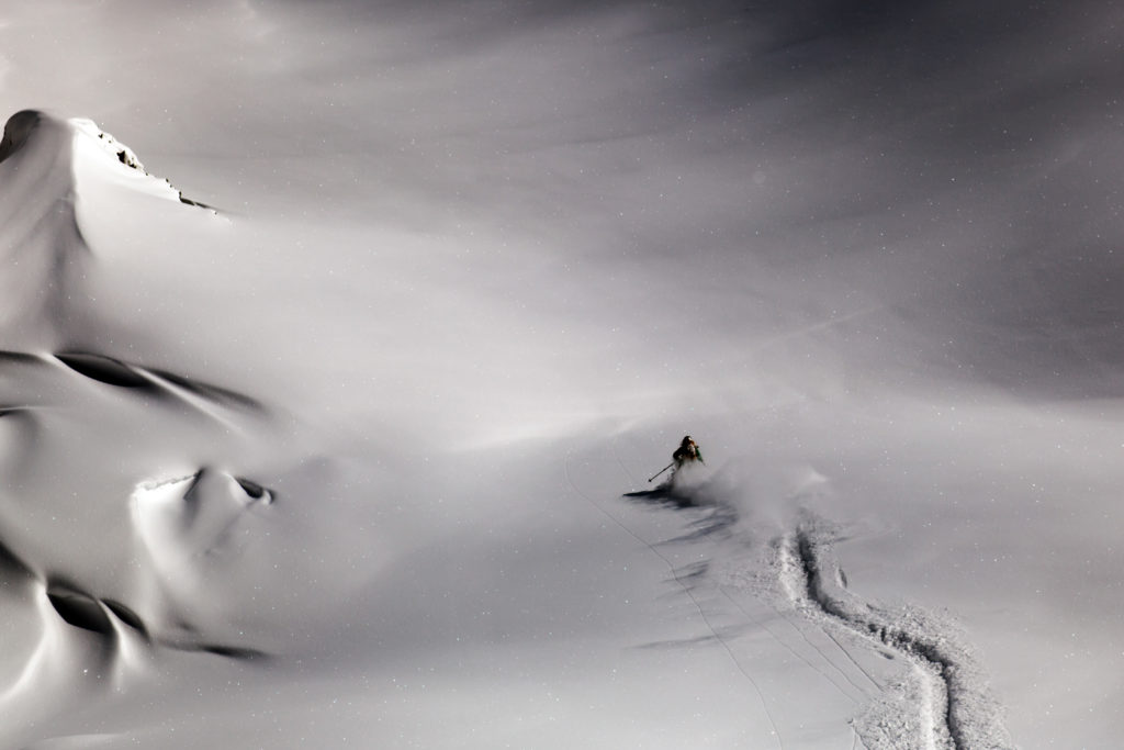 Great backcountry skiing conditions