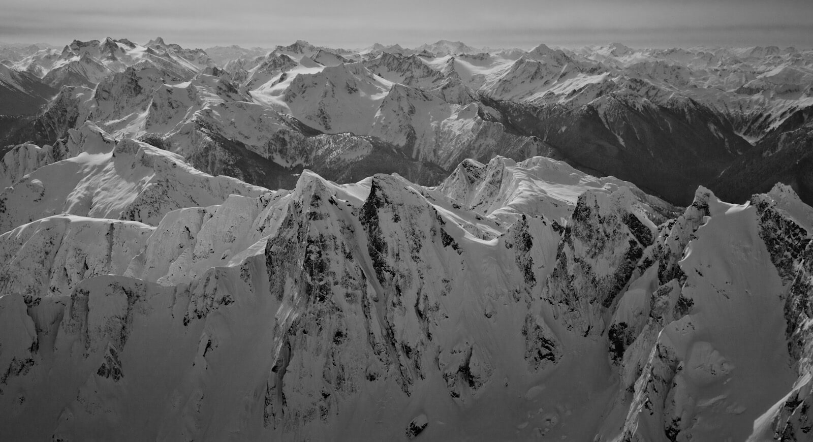 A John Scurlock photo of the Picket Range in the North Cascades of Washington State