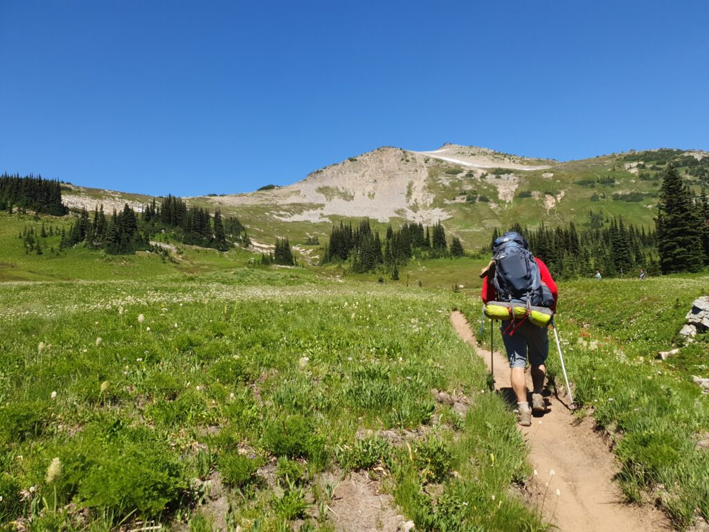 Hiking up to Cloudy Pass in Glacier Peak Wilderness