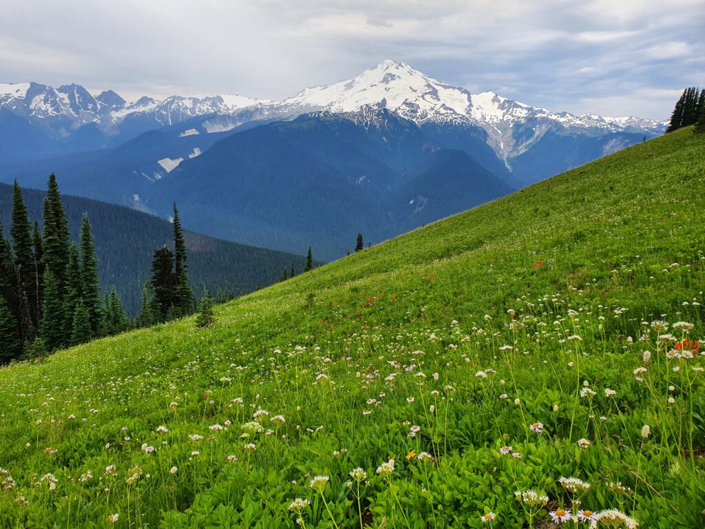 A cloudy day over Glacier Peak