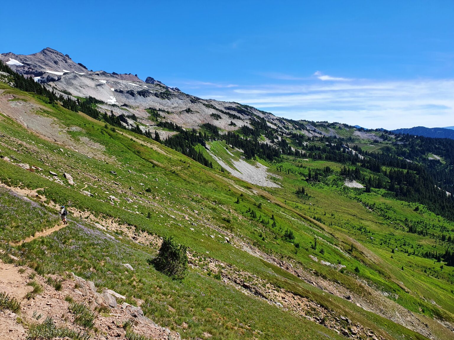 Hiking through Goat Rocks Wilderness