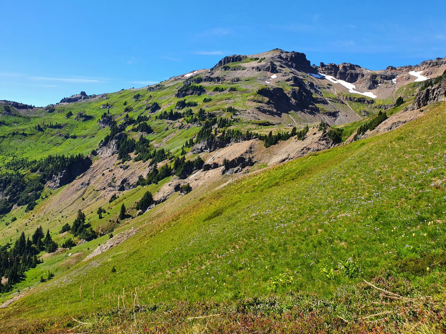 Looking back towards Hawkeye Peak