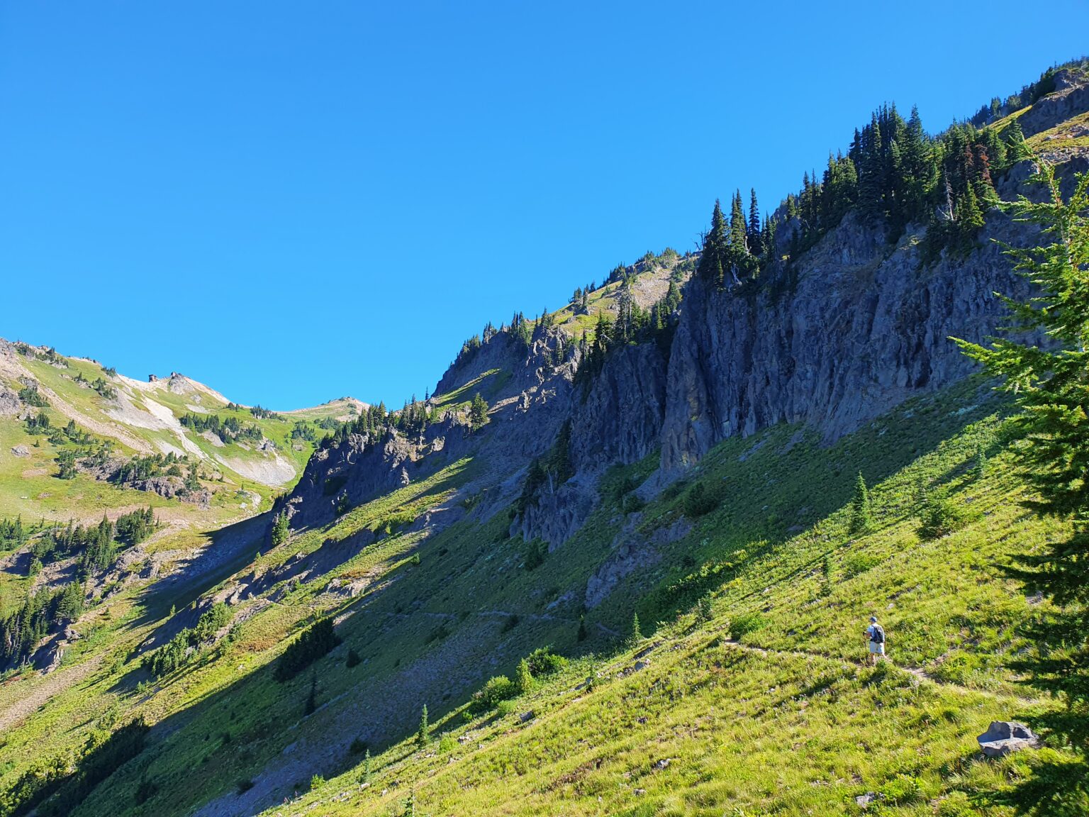 Hiking into Jordan Creek Basin