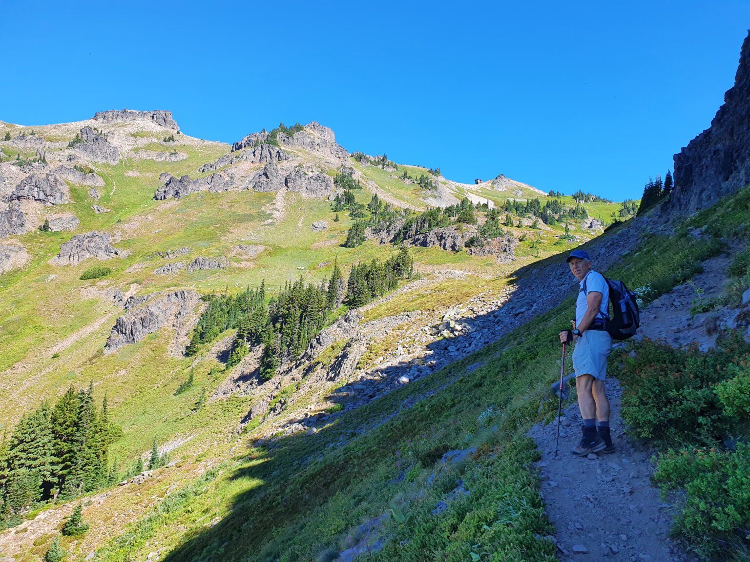 Looking up into Jordan Basin