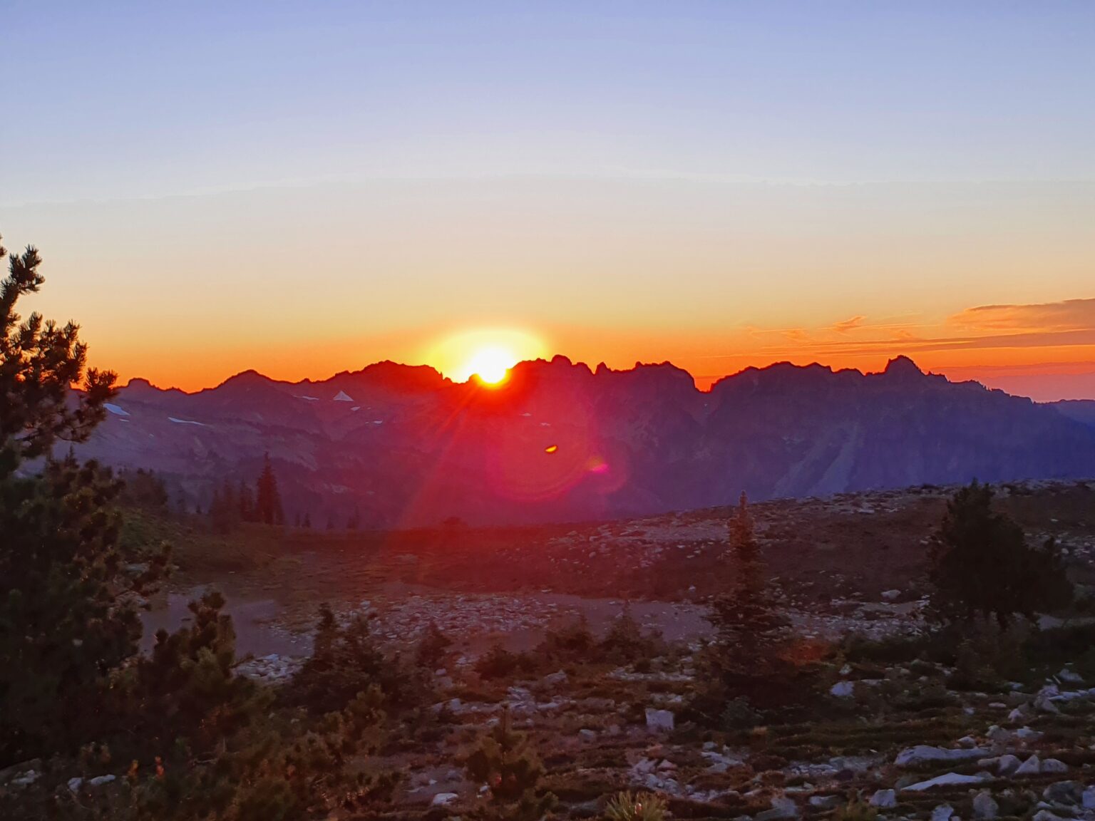 Watching the sunset over Mother Mountain from Moraine Park