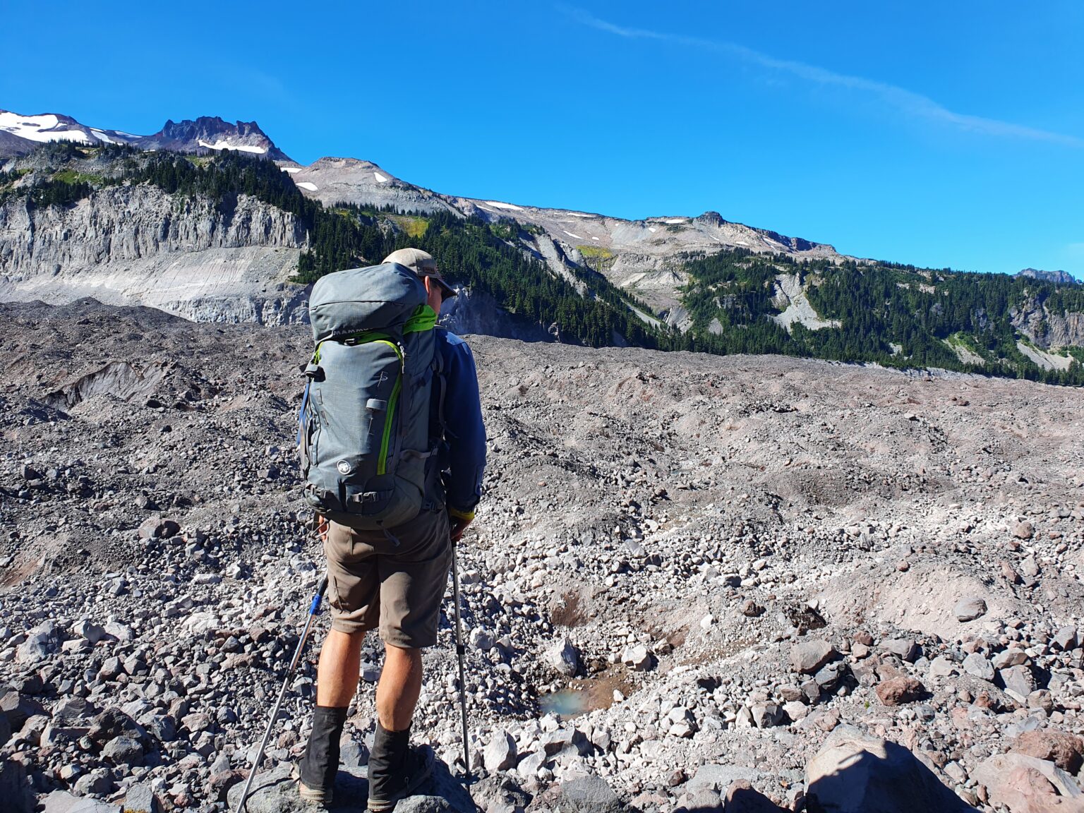 Looking across the Carbon Glacier