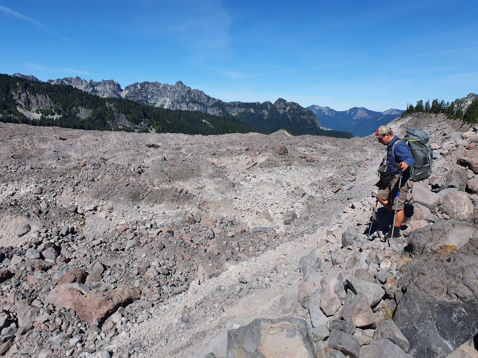 About to make our first steps onto the Carbon Glacier