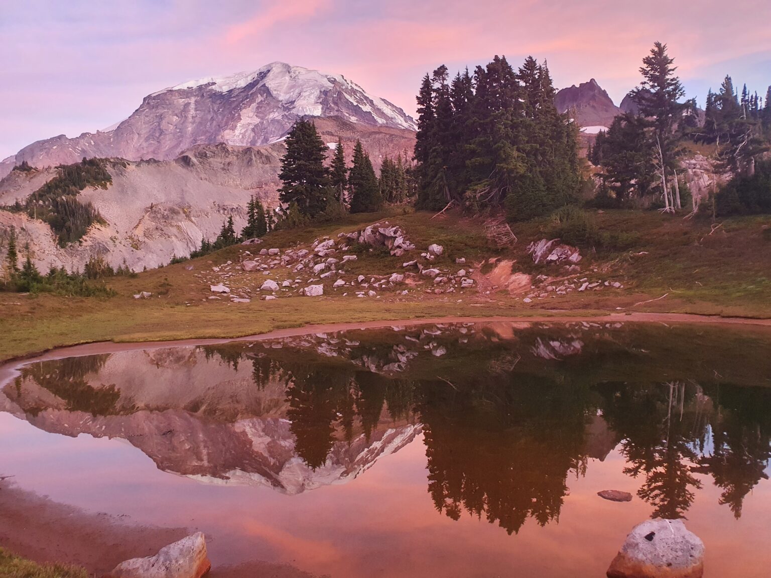 Sunrise over Mount Rainier