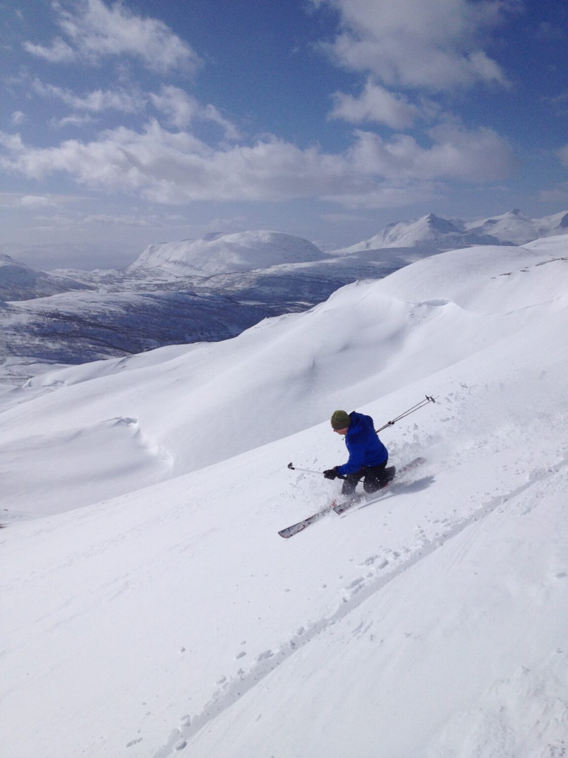 Finding better snow lower down the slope