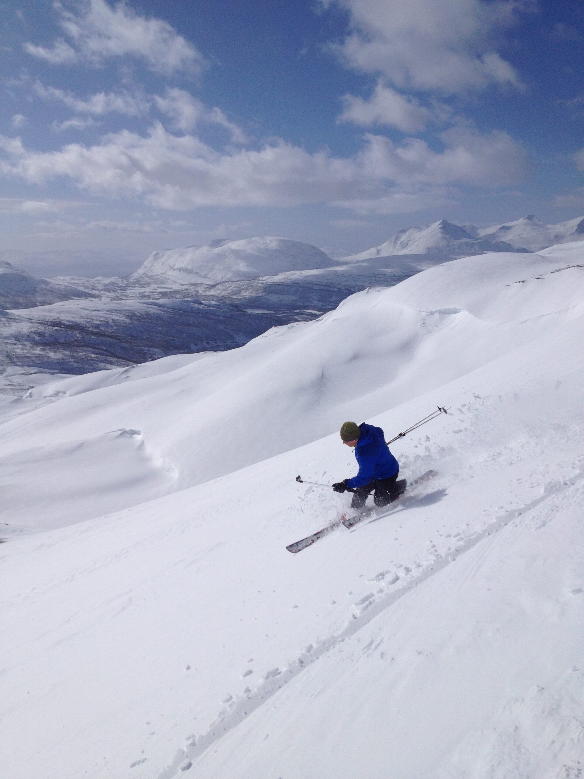 Finding better snow lower down the slope