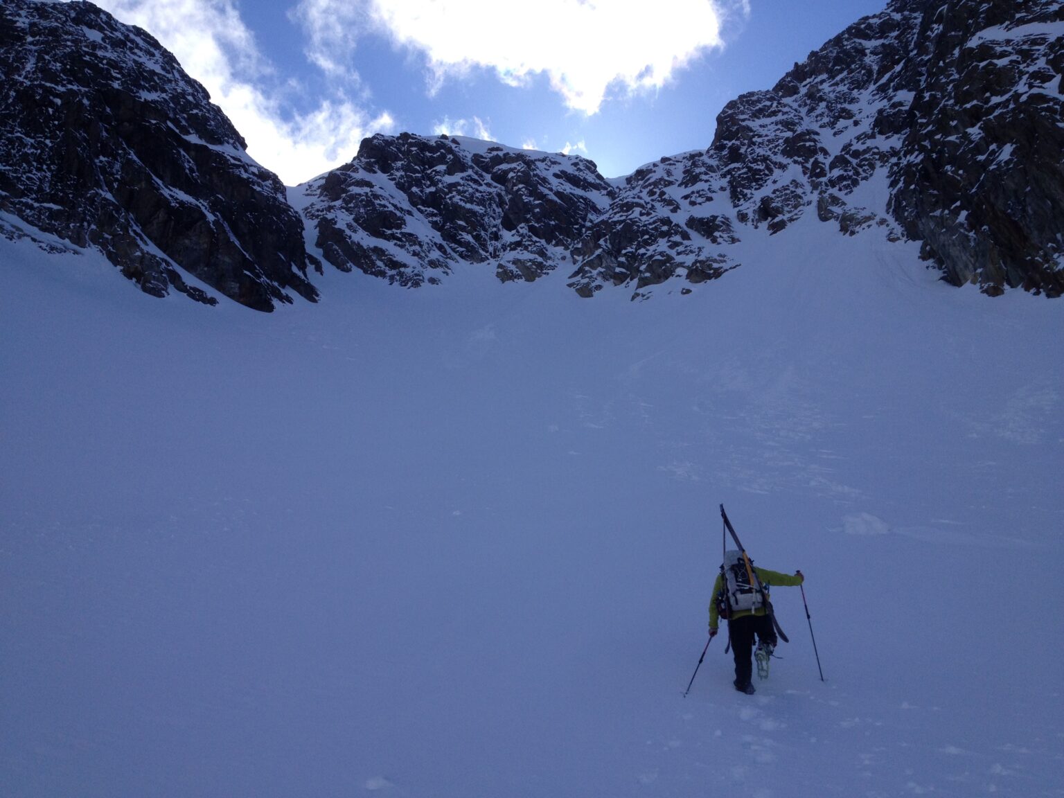 Cramponing in firm conditions