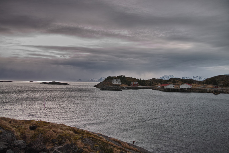 Our view in the Lofoten Islands near the house