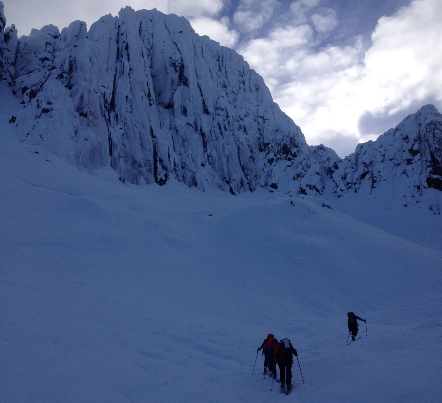 Heading up in bad snow