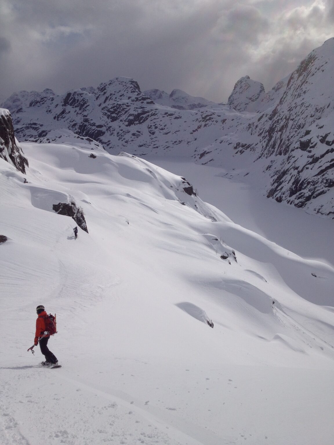 Snowboarding around the Trollfjord