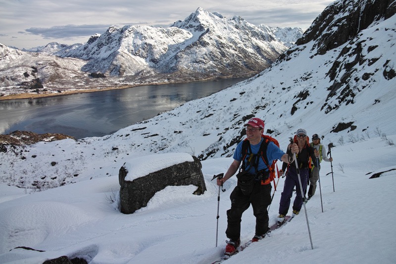 Heading out on a ski tour