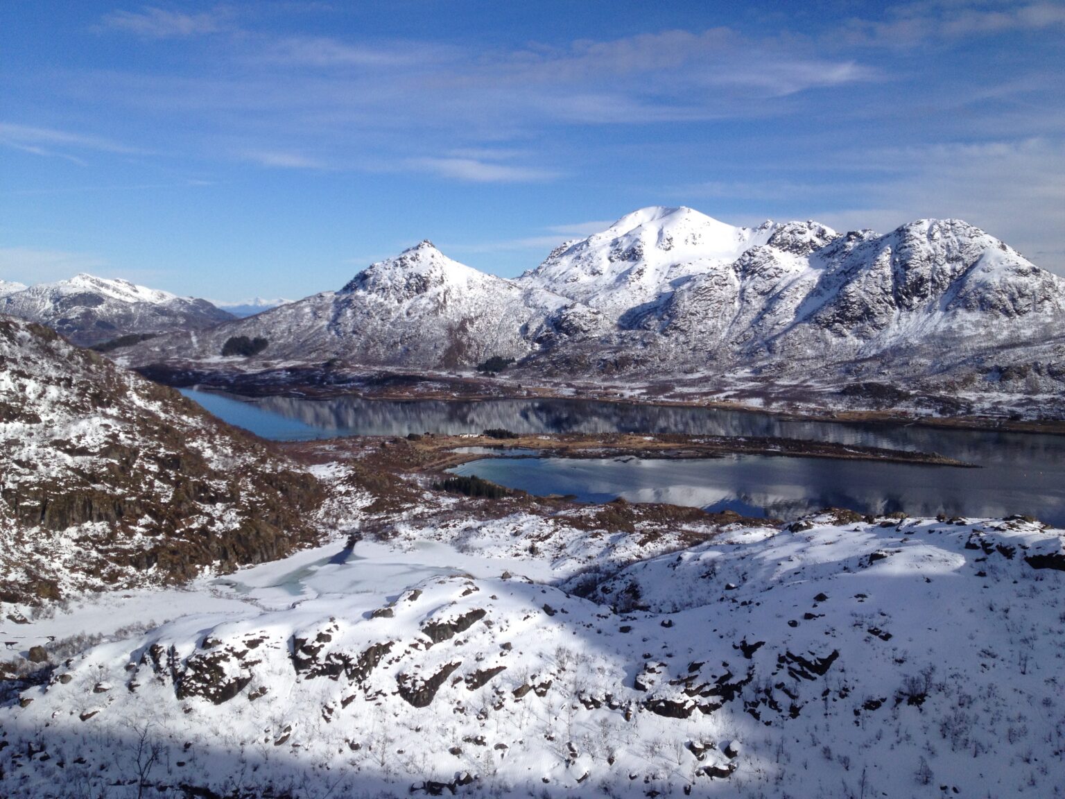 the view while ski touring