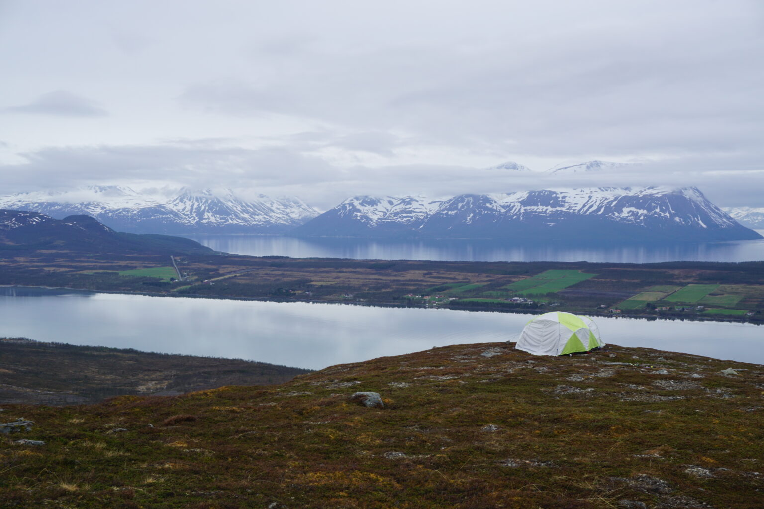 Enjoying a camp site with a view