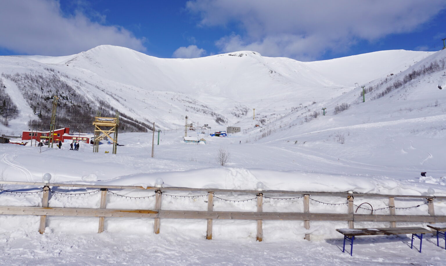 Looking at the Southbowl of Bigwood Ski Resort