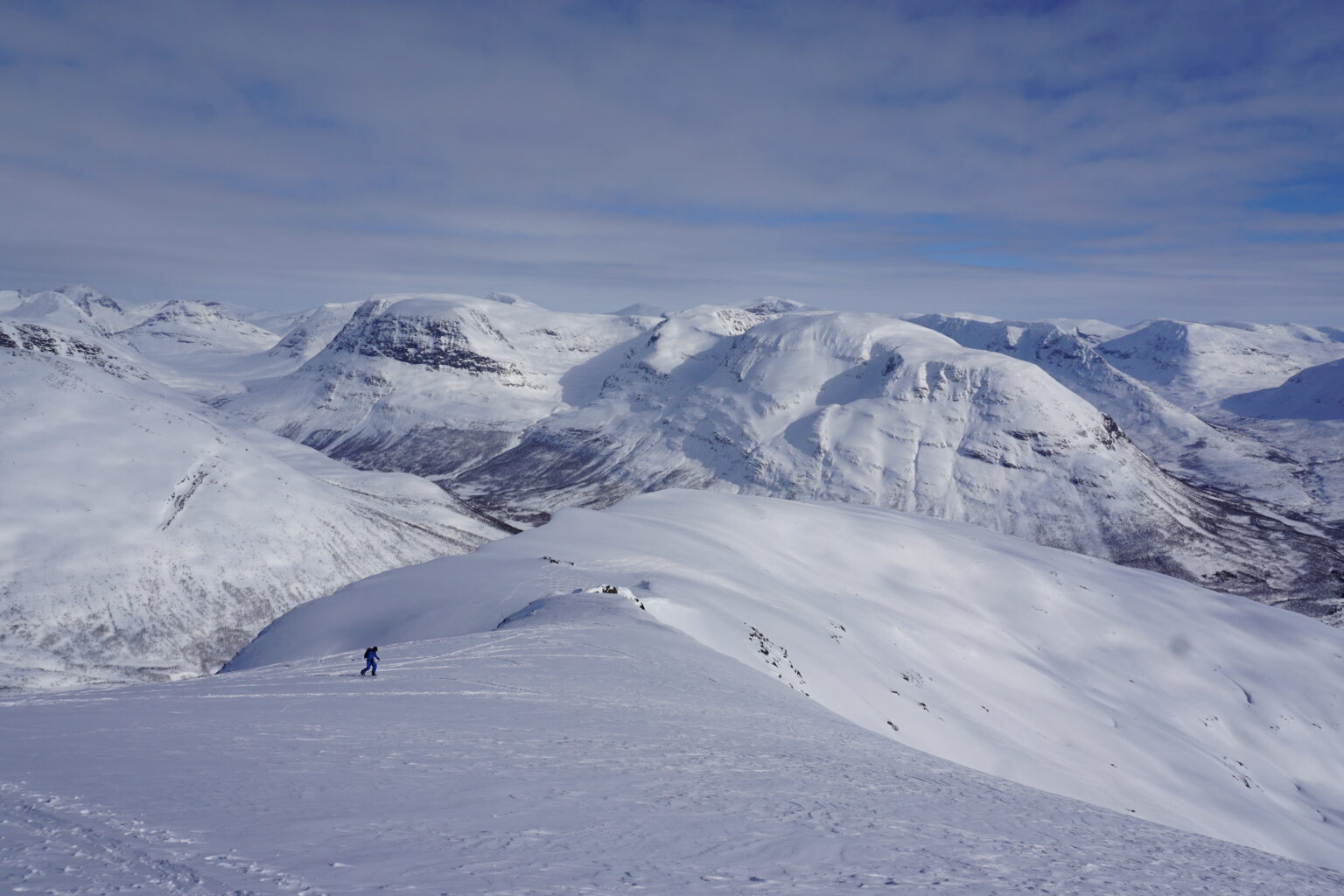 Climbing up the East ridge