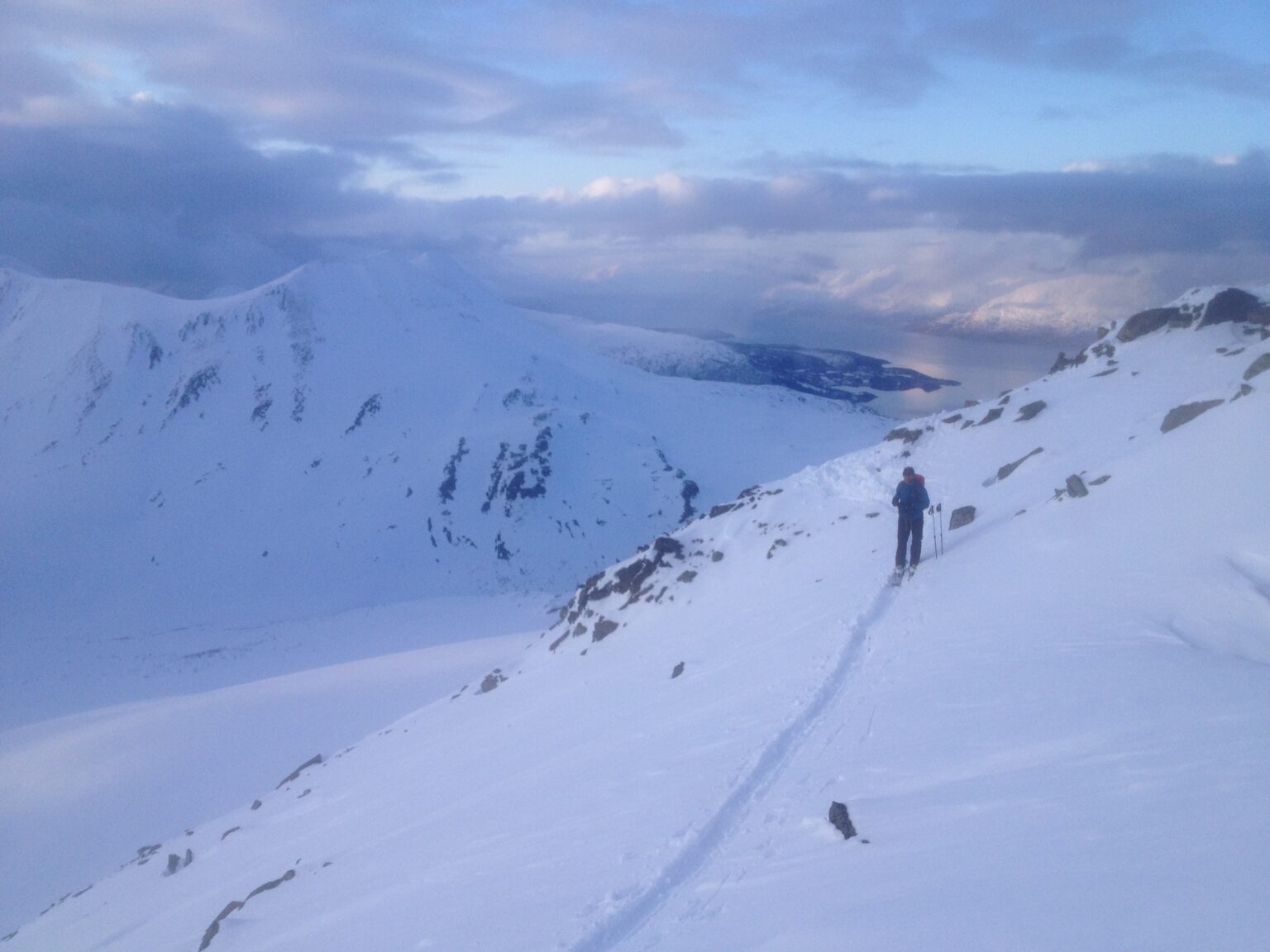 Arriving on the ridge