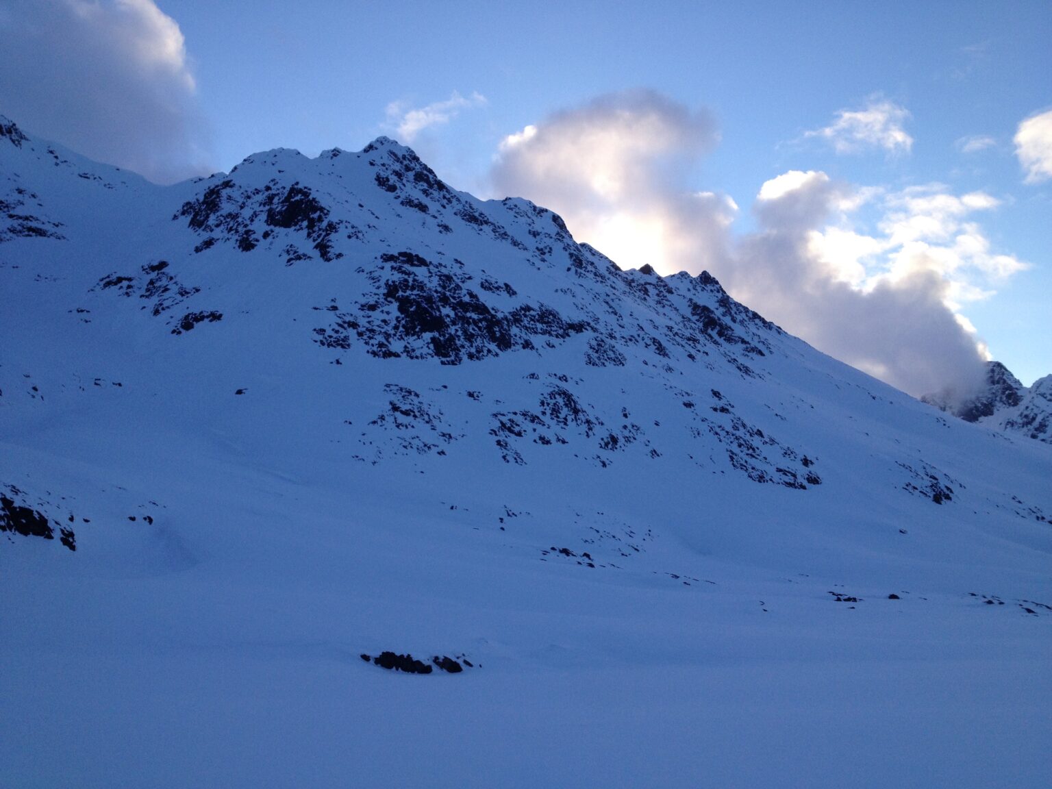 Heading out for a late night ski run