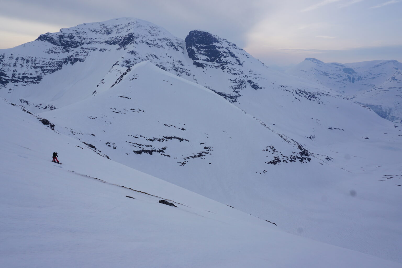 Our second run on the Melkefjellet and Istinden Ridge Traverse