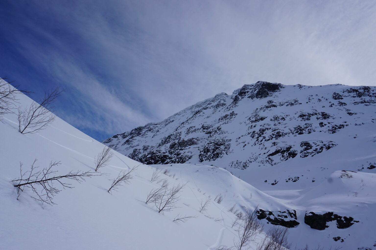 Looking back up at the Morning Mission