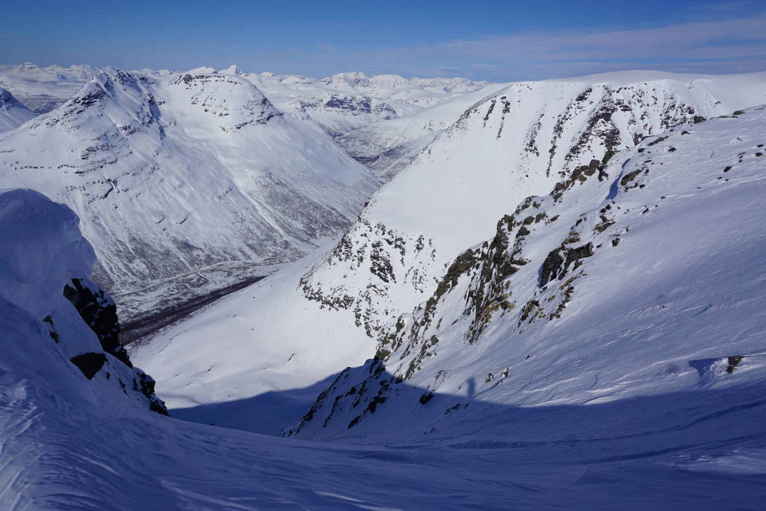 Looking down the Morning Mission