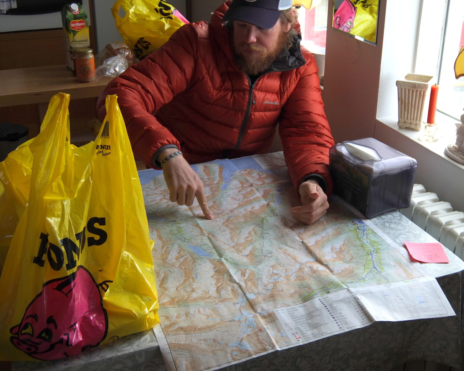 Planning our ski tour