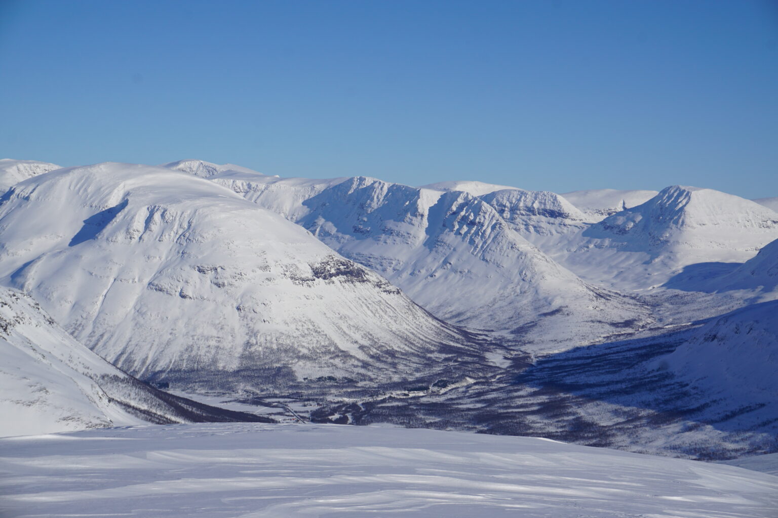 Looking towards the Finndalen valley