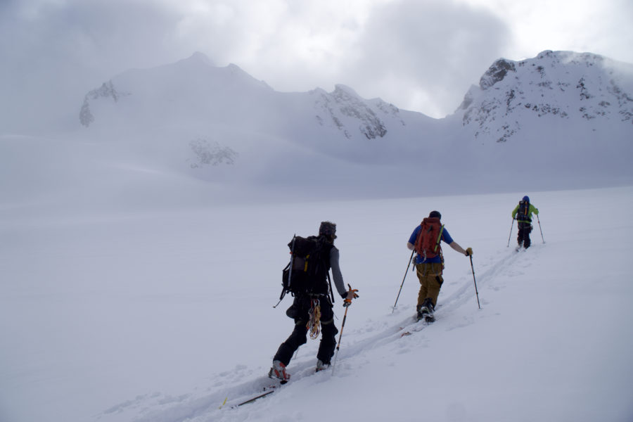 Wrapping over to the summit climb