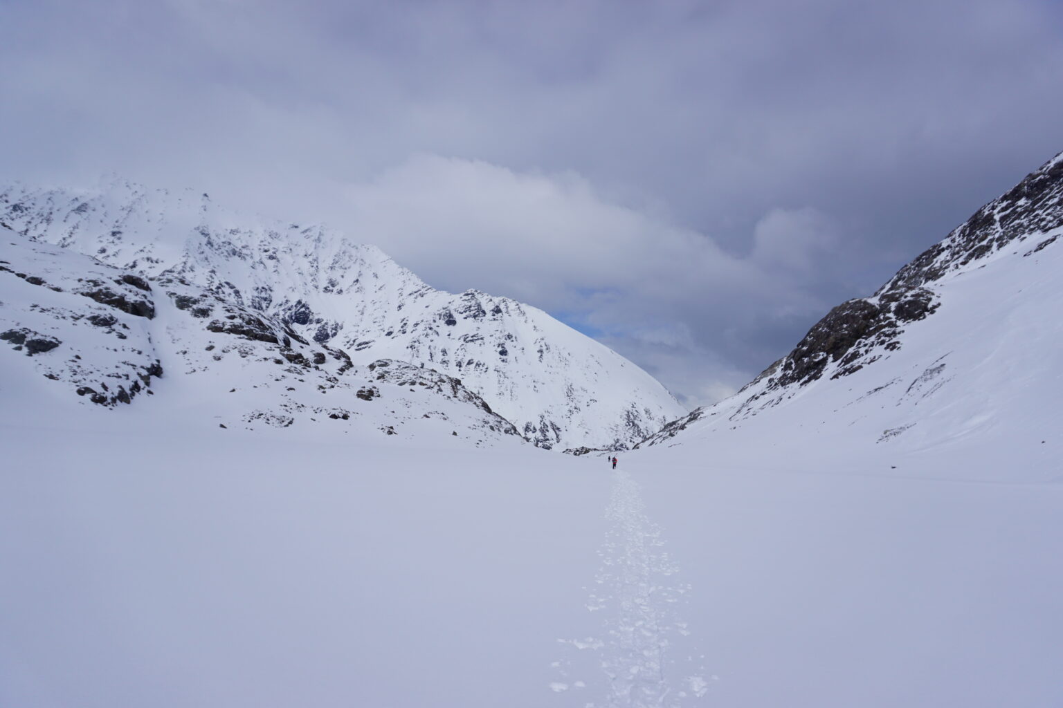 Heading up the next valley