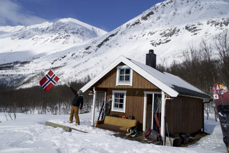 Our last hut while on the Lyngen Alps Traverse in Northern Norway