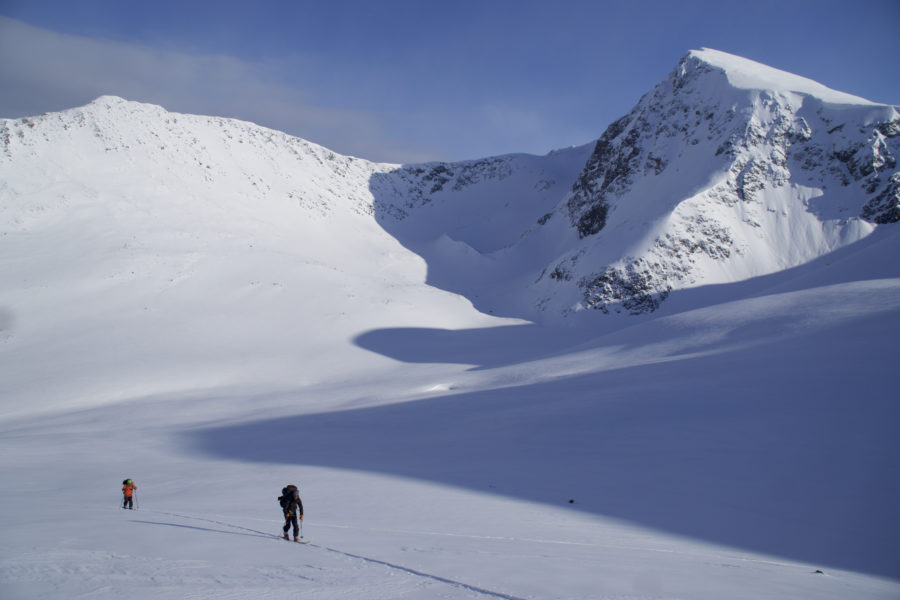 Heading up to the final peak of the day