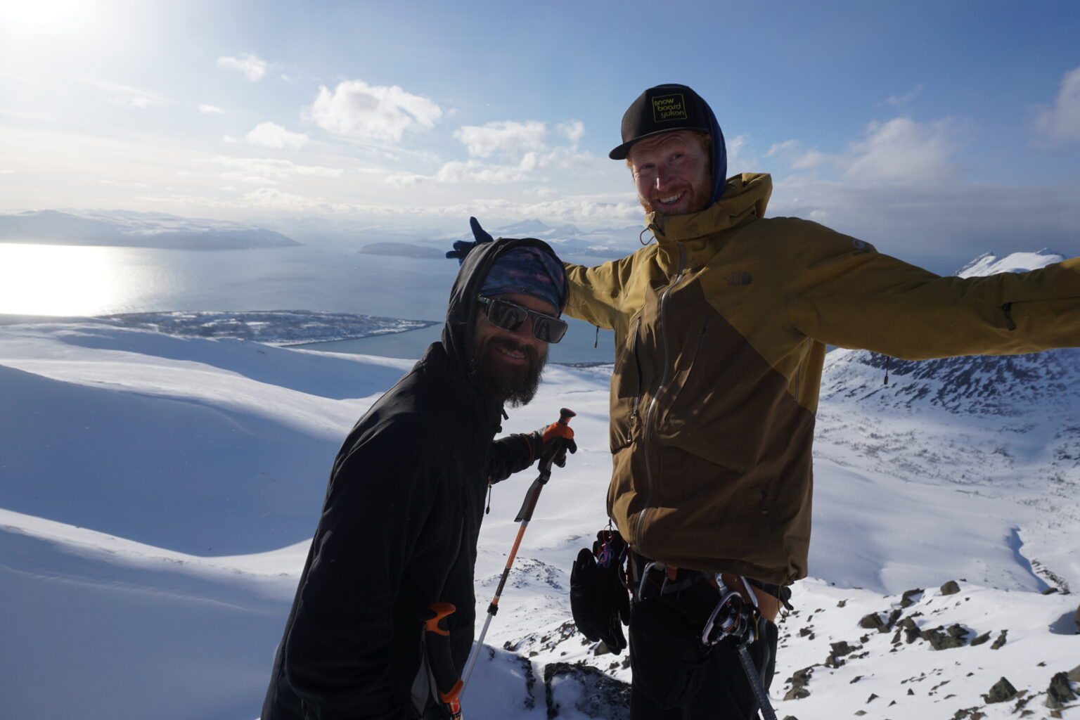 Happy to be near the end of the Lyngen Alps Traverse